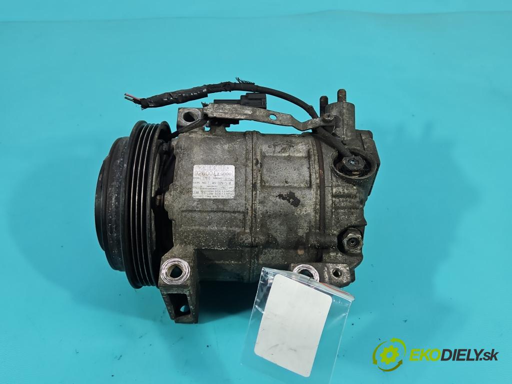 Infiniti FX I 2003-2008 3.5 V6 280KM: automatic 206 kW 3498 cm3 5- Kompresor: klimatizácie 92600-EG000 (Kompresor klimatizácie)