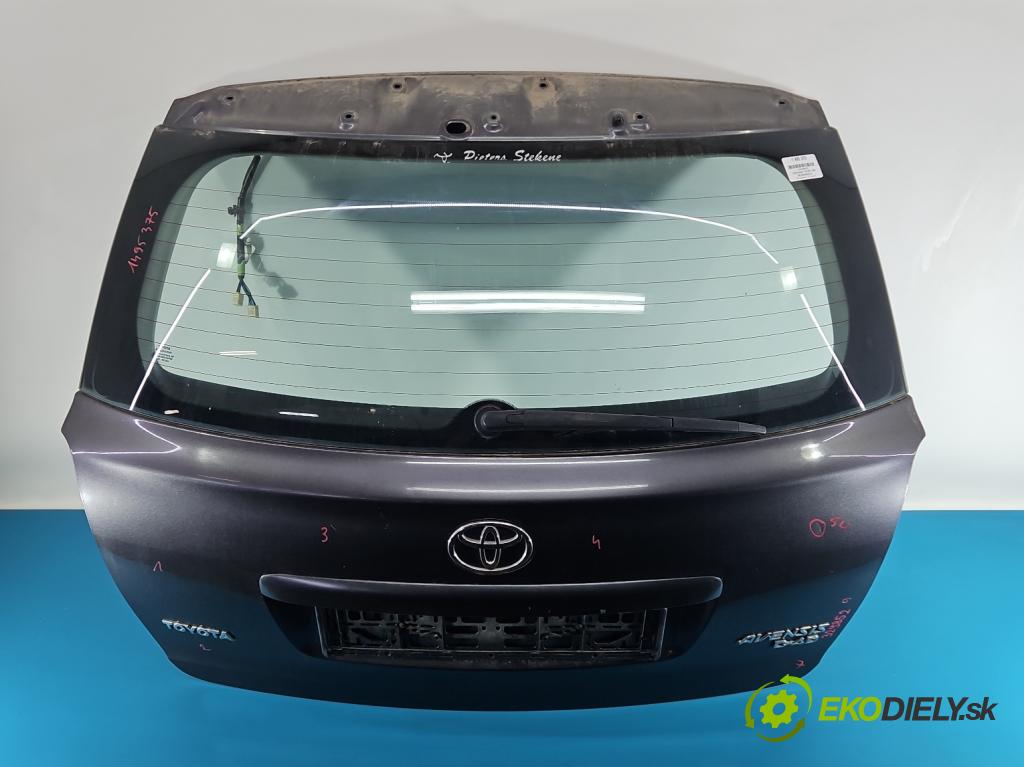 Toyota Avensis II T25 2003-2008 2.0 D4D 126 hp manual 93 kW 1998 cm3 5- zadní kufrové dveře  (Zadní kapota (kufr))