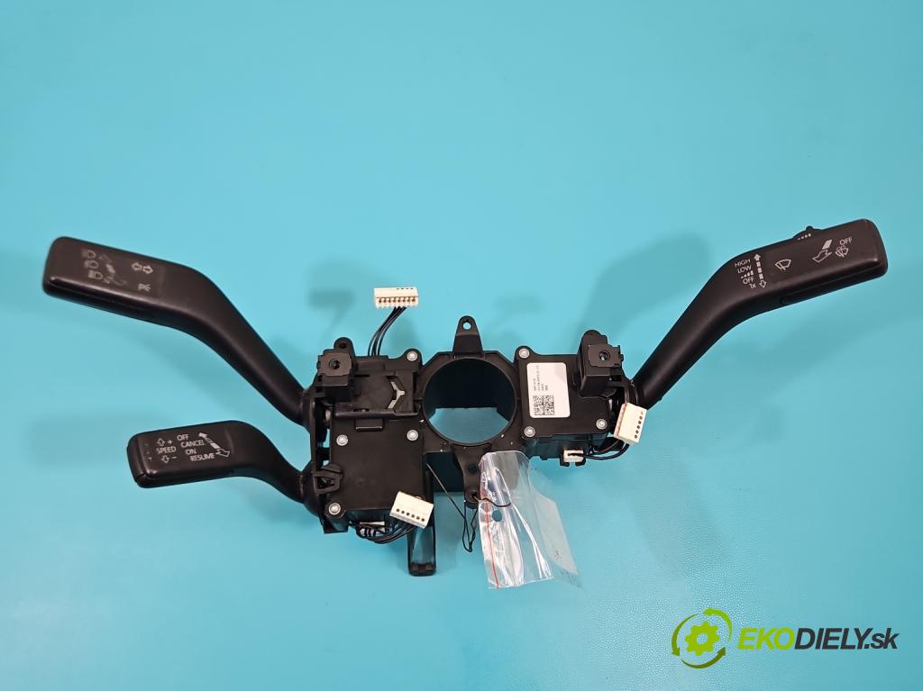 Vw Passat B7 2010-2014 2.0 TSI 211KM automatic 155 kW 1984 cm3 4- prepínač komplex: 3C5953502B (Prepínacie páčky pod volantom)