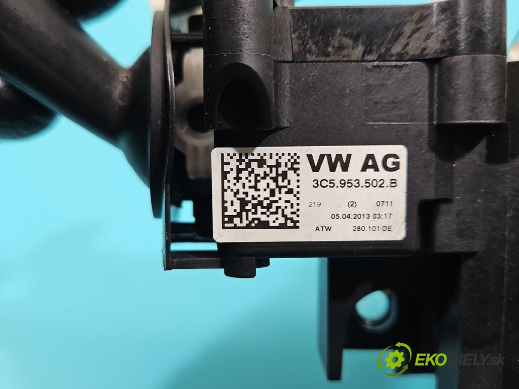 Vw Passat B7 2010-2014 2.0 TSI 211KM automatic 155 kW 1984 cm3 4- prepínač komplex: 3C5953502B (Prepínacie páčky pod volantom)