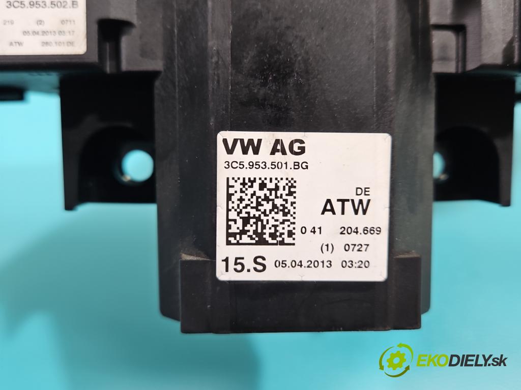 Vw Passat B7 2010-2014 2.0 TSI 211KM automatic 155 kW 1984 cm3 4- prepínač komplex: 3C5953502B (Prepínacie páčky pod volantom)