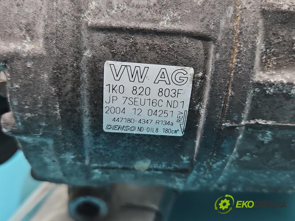 Skoda Octavia II 2004-2013 1.6 FSI 116 HP manual 85 kW 1598 cm3 5- Kompresor: klimatizácie 1K0820803F (Kompresor klimatizácie)
