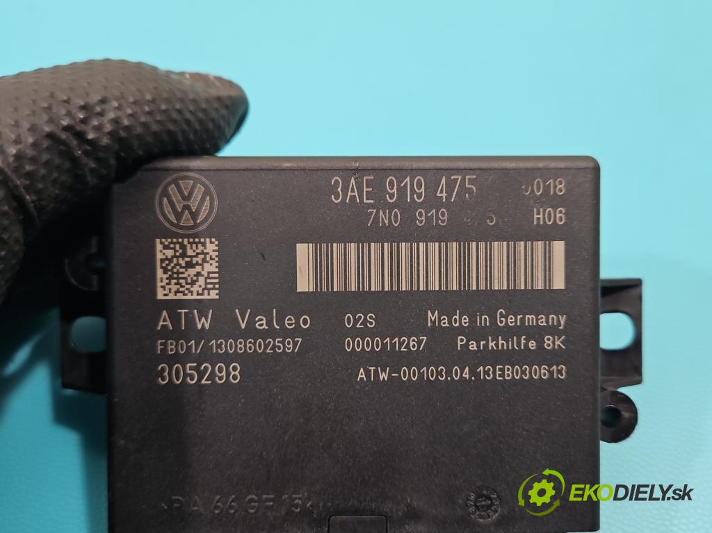 Vw Passat B7 2010-2014 2.0 TSI 211KM automatic 155 kW 1984 cm3 4- řídící jednotka parkování 3AE919475