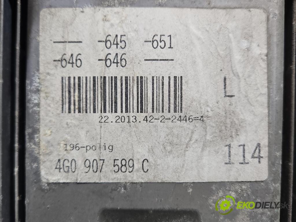 Audi A6 C7 2011-2018 3.0 TDI 313 HP automatic 230 kW 2967 cm3 5- riadiaca jednotka motora 4G0907589C