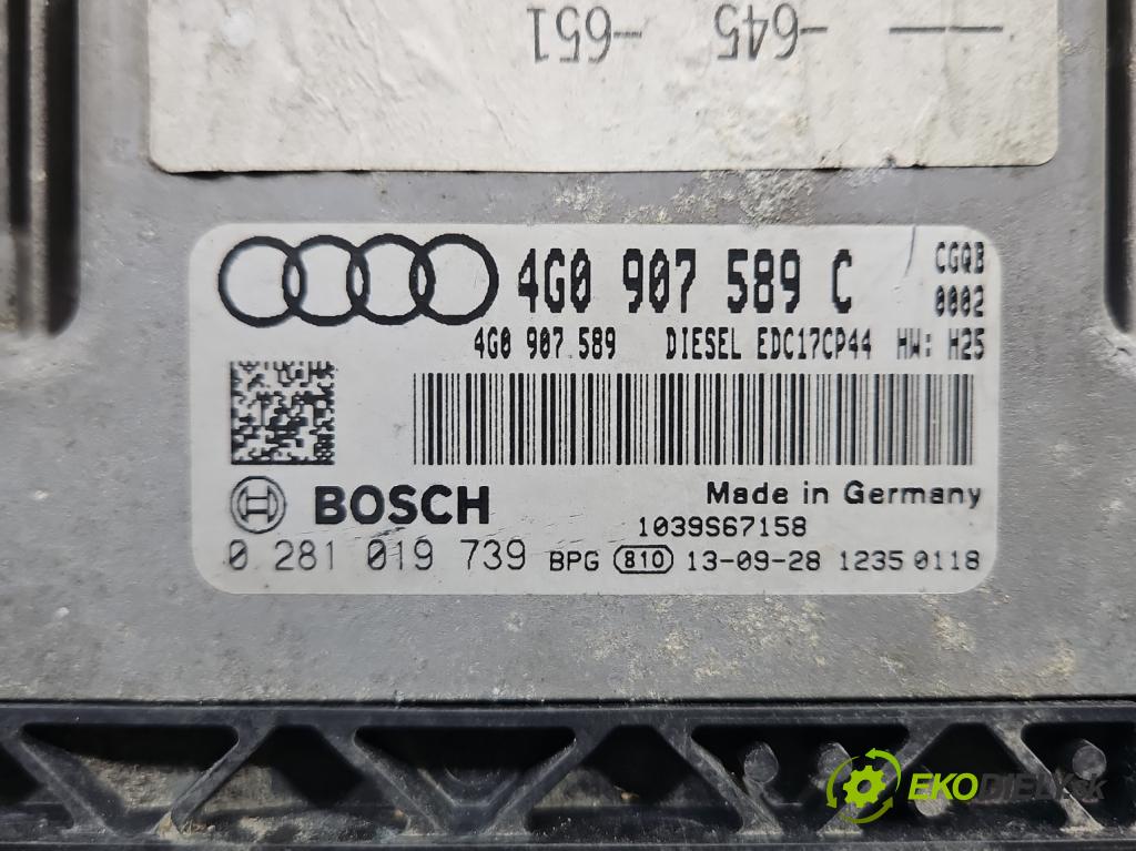 Audi A6 C7 2011-2018 3.0 TDI 313 HP automatic 230 kW 2967 cm3 5- riadiaca jednotka motora 4G0907589C