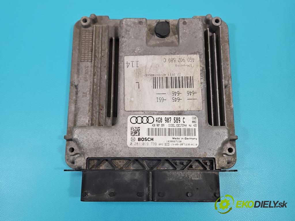 Audi A6 C7 2011-2018 3.0 TDI 313 HP automatic 230 kW 2967 cm3 5- riadiaca jednotka motora 4G0907589C