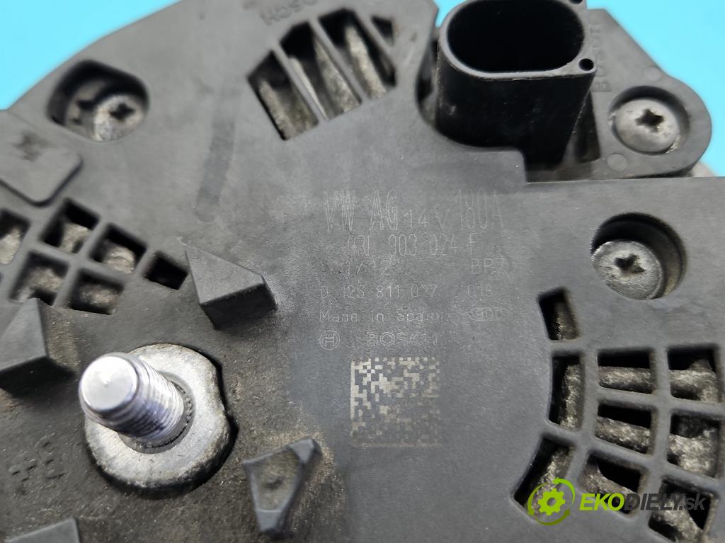 Vw Passat B7 2010-2014 2.0 tdi 140 HP automatic 103 kW 1968 cm3 5- Alternator 03L903024F (Alternátor)