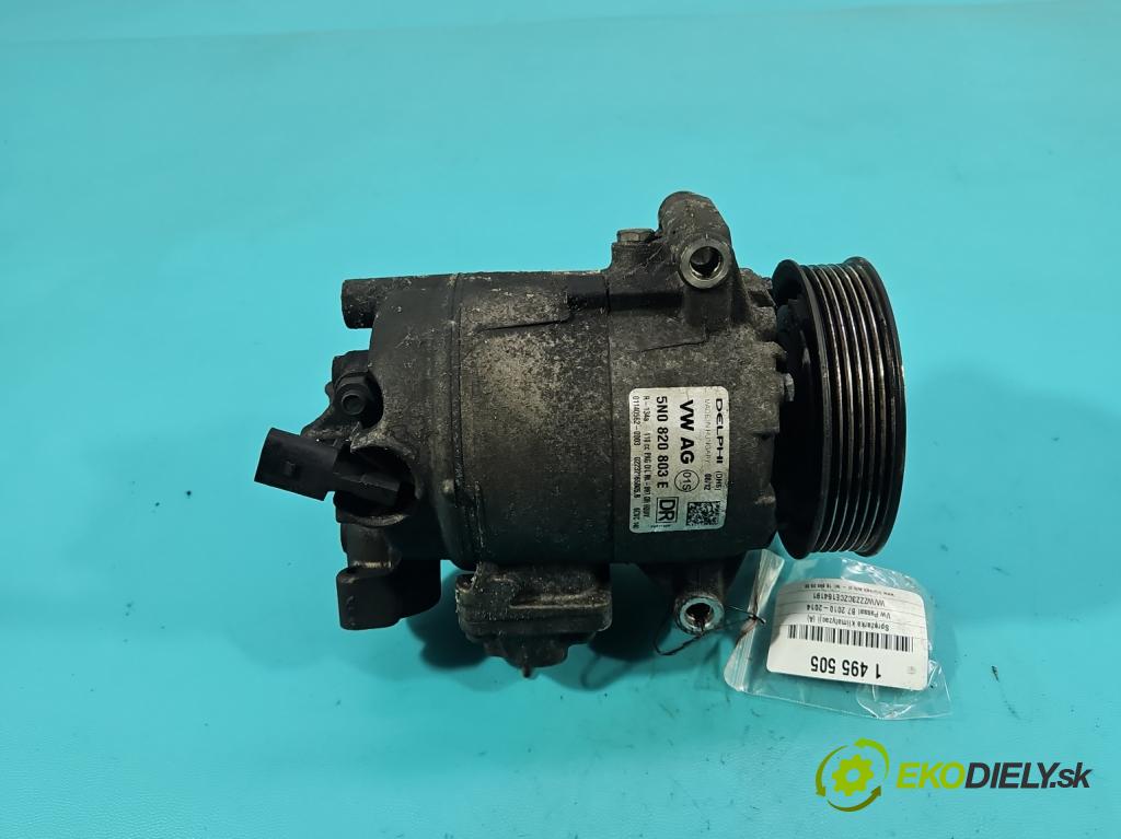 Vw Passat B7 2010-2014 2.0 tdi 140 HP automatic 103 kW 1968 cm3 5- Kompresor: klimatizácie 5N0820803E (Kompresor klimatizácie)