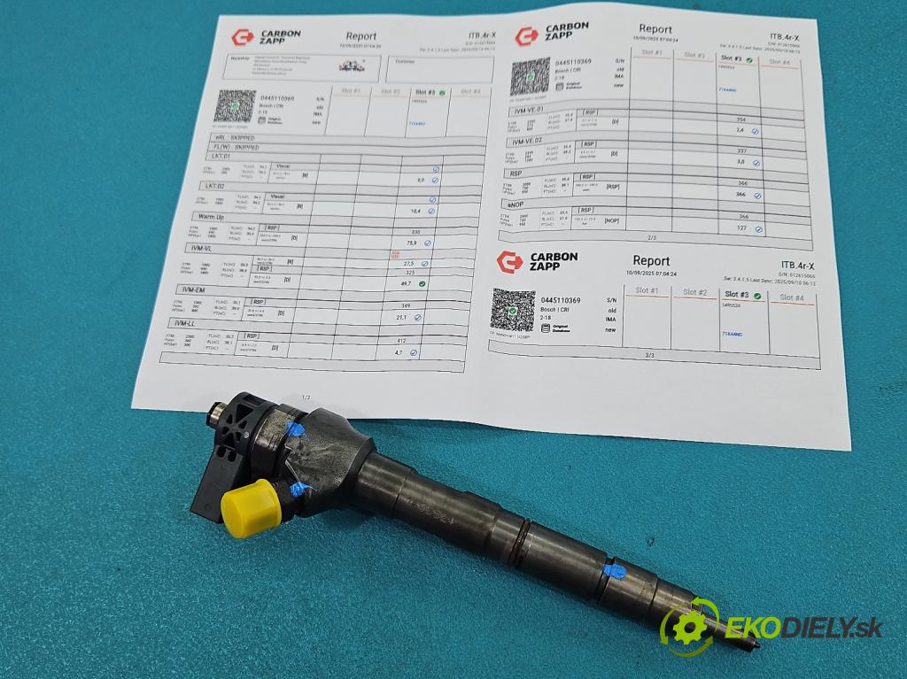 Vw Passat B7 2010-2014 2.0 tdi 140 HP automatic 103 kW 1968 cm3 5- vstrek 0445110369 (Vstrekovač paliva)