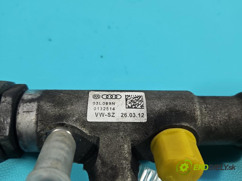 Vw Passat B7 2010-2014 2.0 tdi 140 HP automatic 103 kW 1968 cm3 5- lišta vstrekovacia 03L089N (Vstrekovacia lišta)