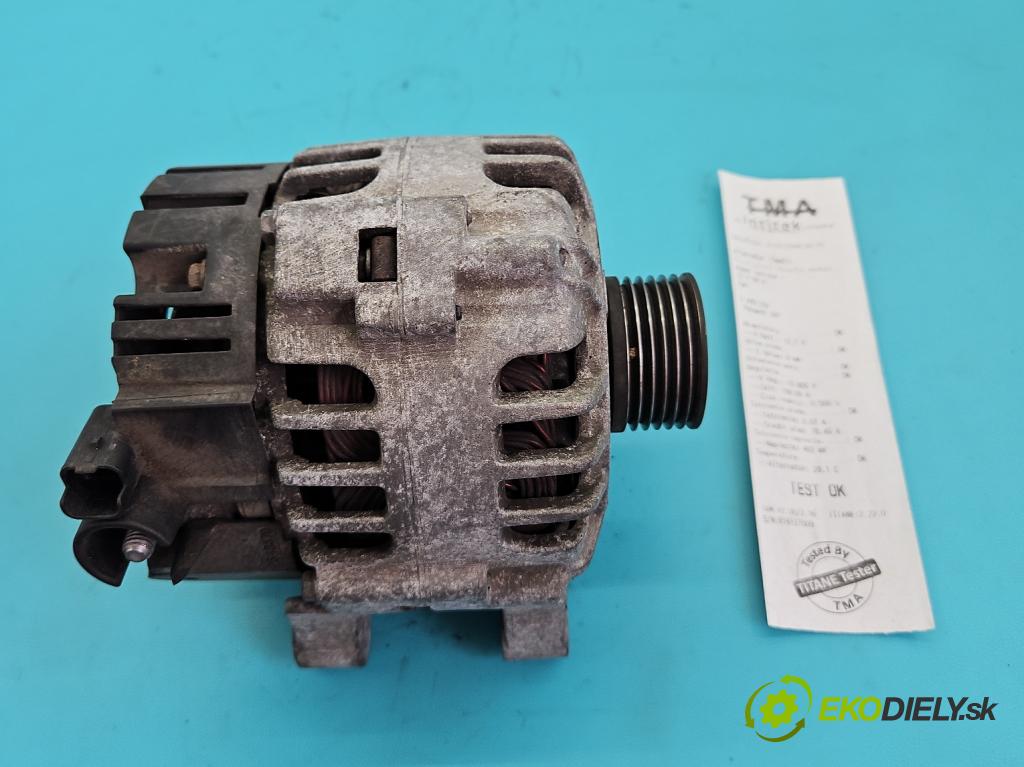 Peugeot 307 1.6 16V 109 HP manual 80 kW 1587 cm3 5- Alternator 9649611780 (Alternátor)