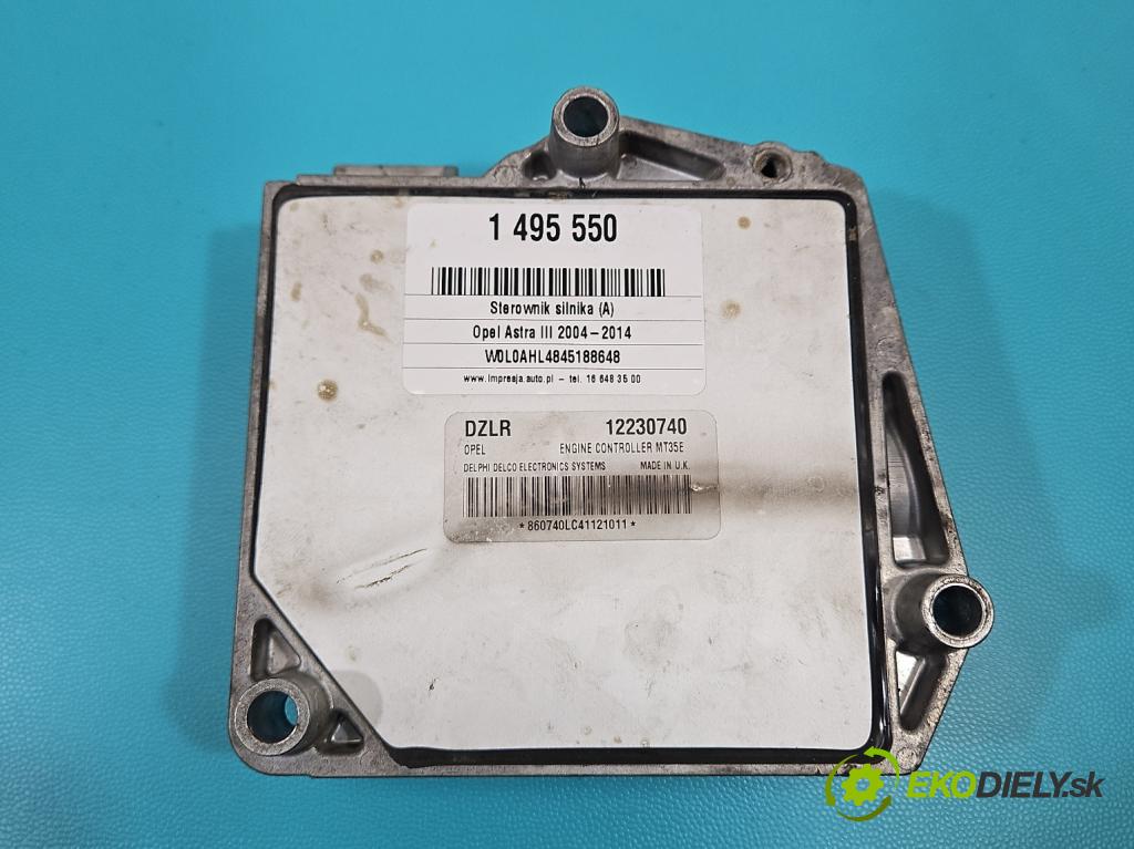 Opel Astra III 2004-2014 1.6 16V 105 HP manual 77 kW 1598 cm3 5- riadiaca jednotka motora 12230740