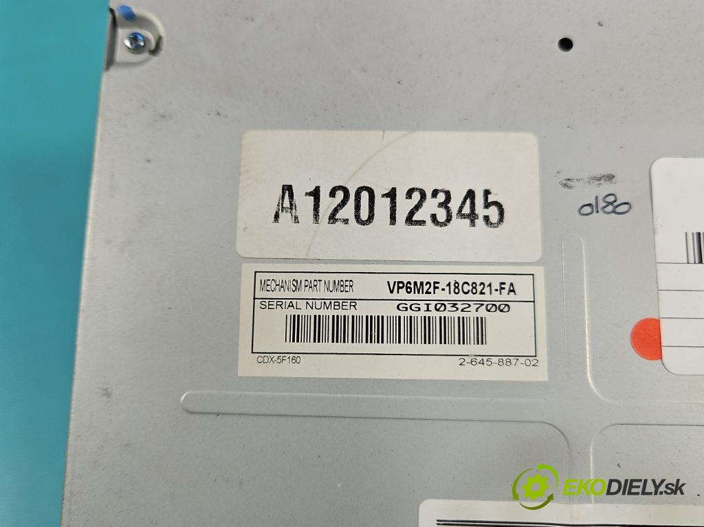 Ford Mondeo Mk4 2007-2014 2.0 tdci 131 HP automatic 96 kW 1997 cm3 5- Radio originál VP6M2F-18C821-FA