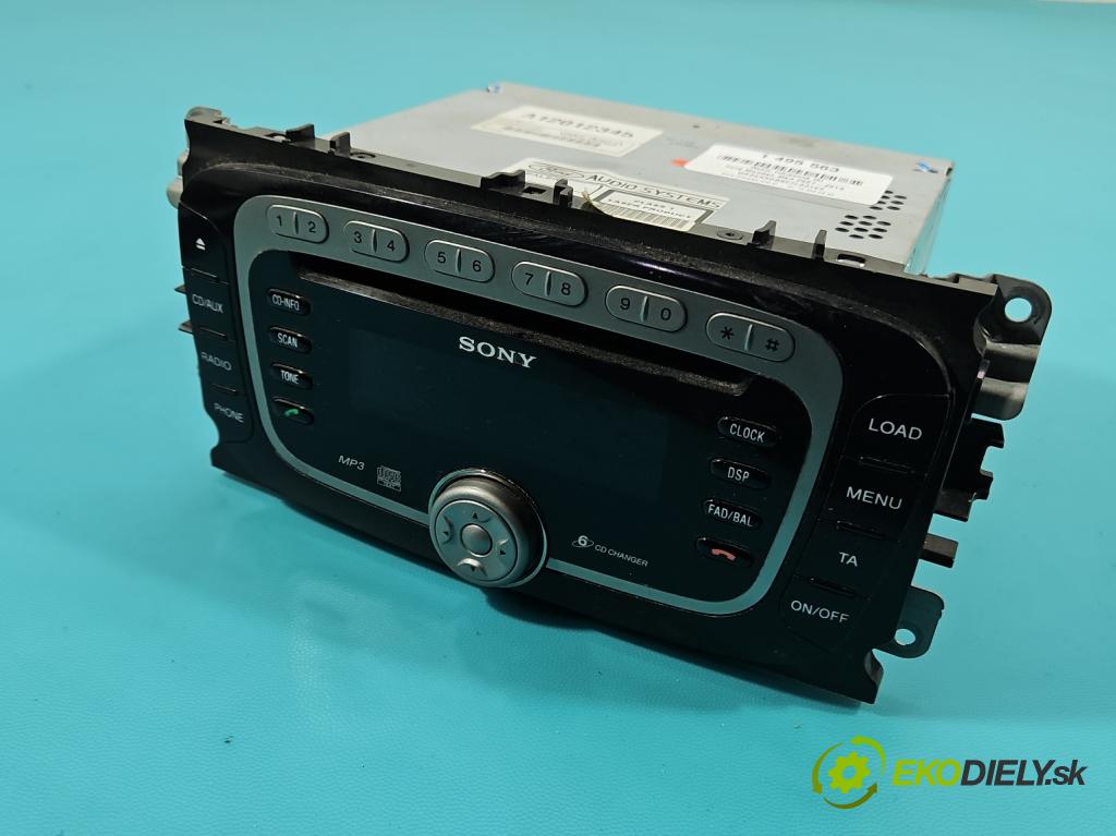Ford Mondeo Mk4 2007-2014 2.0 tdci 131 HP automatic 96 kW 1997 cm3 5- Radio originál VP6M2F-18C821-FA