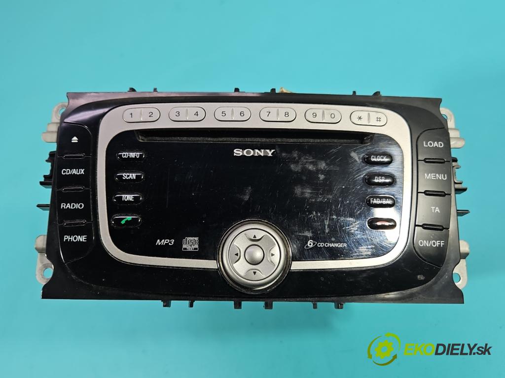 Ford Mondeo Mk4 2007-2014 2.0 tdci 131 HP automatic 96 kW 1997 cm3 5- Radio originál VP6M2F-18C821-FA