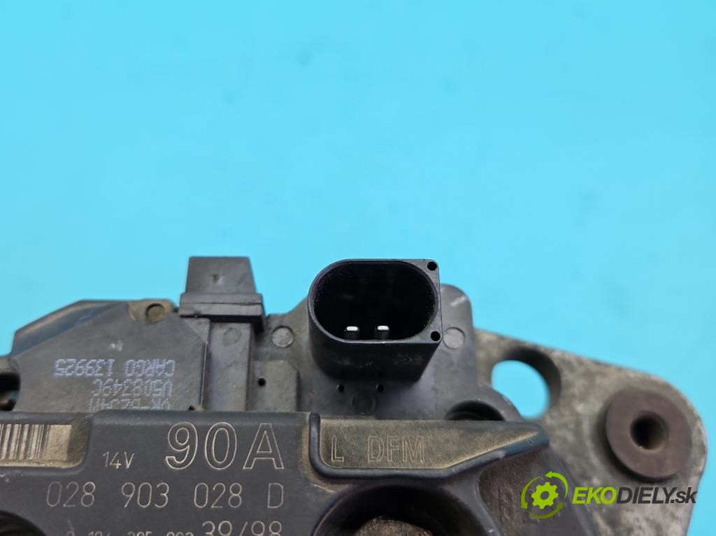 Vw Golf IV 1997-2003 1.8 20V 125 HP manual 92 kW 1781 cm3 5- Alternator 028903028D (Alternátor)