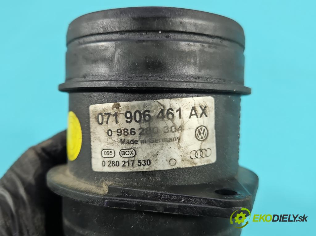 Audi A4 B6 2000-2004 1.9 tdi 131 HP manual 96 kW 1896 cm3 4- průtokoměr: 071906461AX (Váha vzduchu)