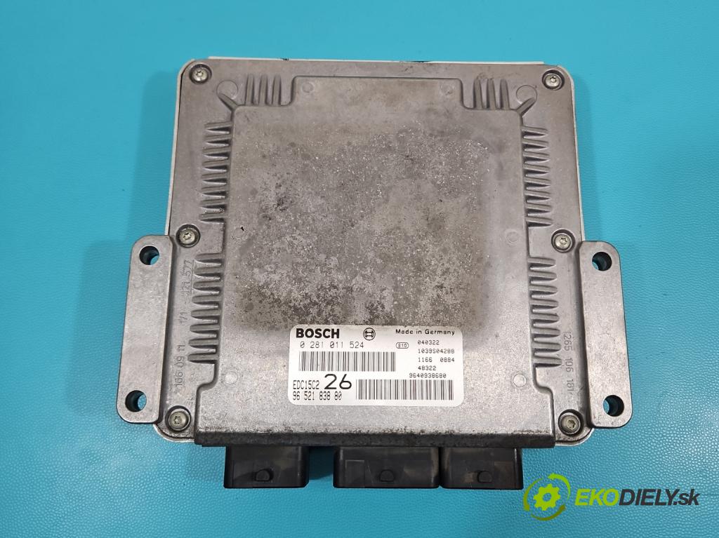 Citroen C5 I 2001-2008 2.0 hdi 109 HP manual 80 kW 1997 cm3 5- riadiaca jednotka motora 0281011524