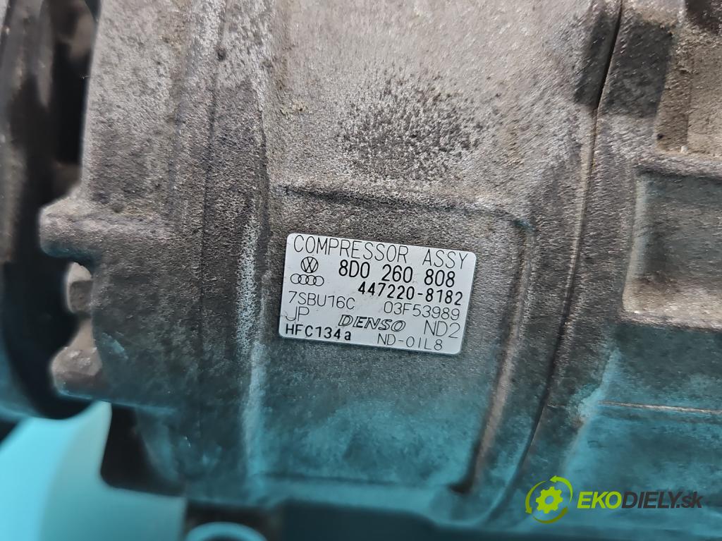 Vw Passat B5 1995-2005 1.9 tdi 131 HP manual 96 kW 1896 cm3 4- Kompresor: klimatizácie 8D0260808 (Kompresor klimatizácie)