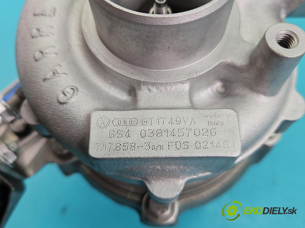 Vw Passat B5 1995-2005 1.9 tdi 131 HP manual 96 kW 1896 cm3 4- turbodúchadlo, turbo repasovaná 717858-3