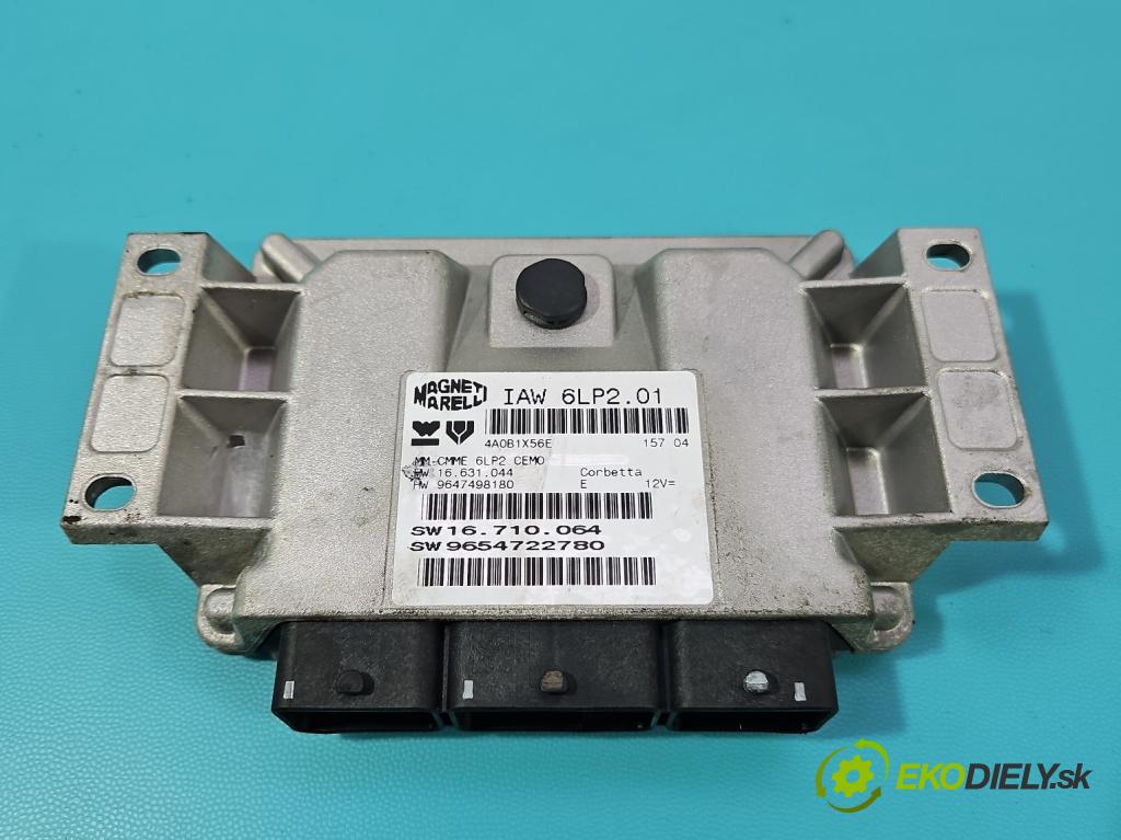 Peugeot 307 1.4 16V 88 HP manual 65 kW 1360 cm3 5- riadiaca jednotka motora 9654722780