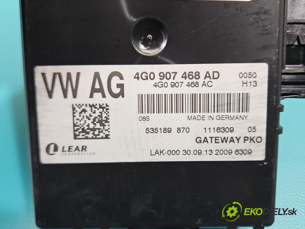 Audi A6 C7 2011-2018 3.0 TDI 313 hp automatic 230 kW 2967 cm3 5- řídící jednotka 4G0907468AD