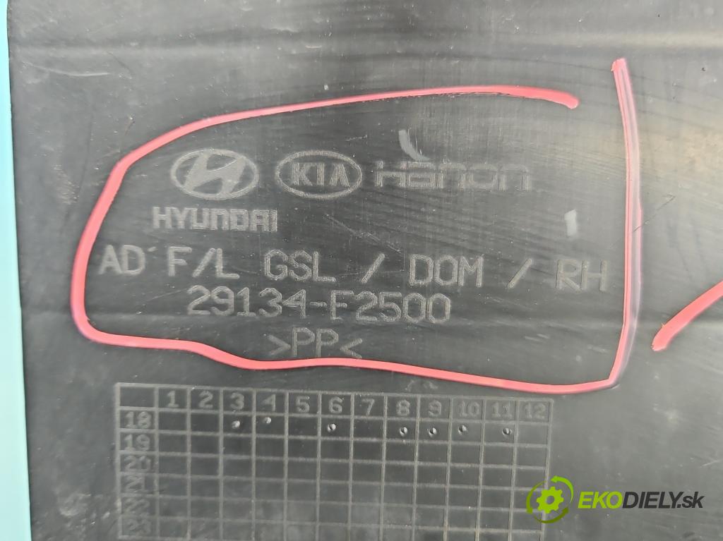 Hyundai Elantra VI 2015-2020 1.6 16V 128 hp manual 93,8 kW 1591 cm3 4- kryt plastová 29134-F2500