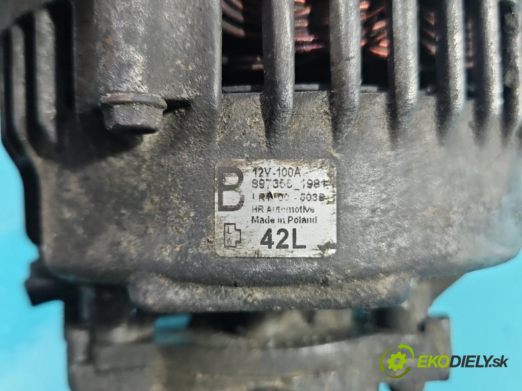 Opel Meriva A 2002-2010 1.7 cdti 101 HP manual 74 kW 1686 cm3 5- Alternator  (Alternátor)