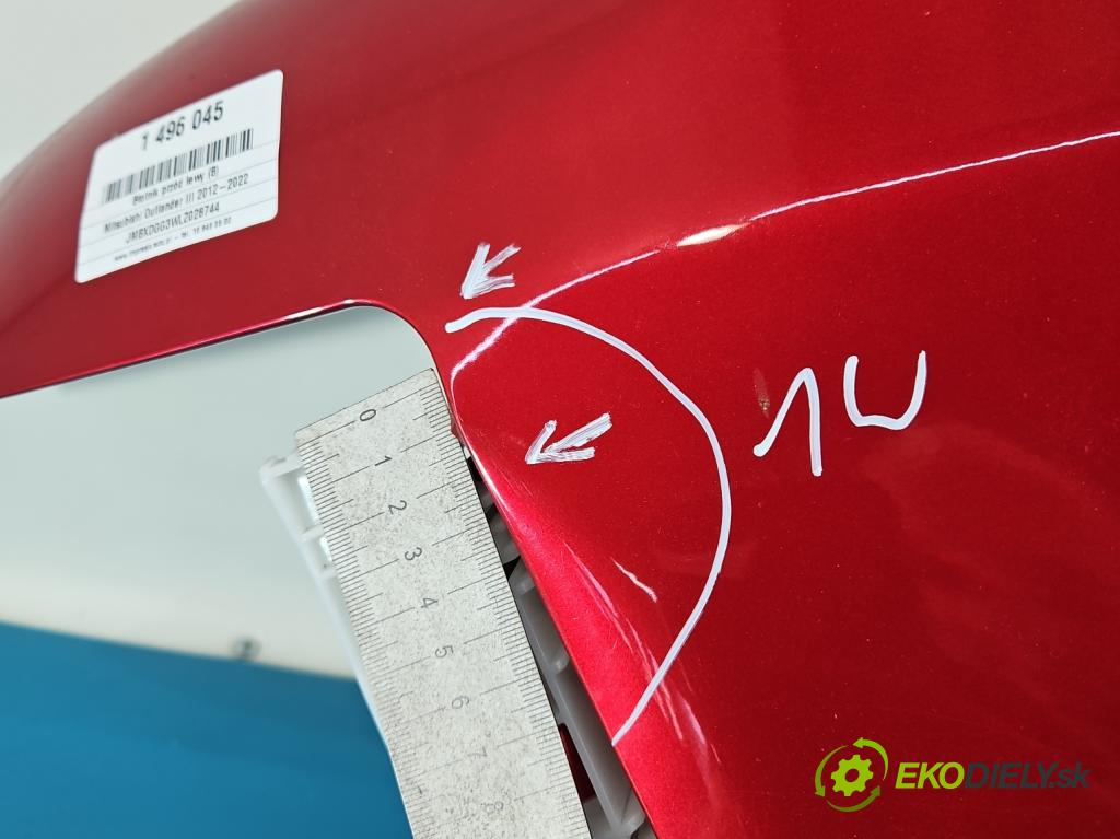 Mitsubishi Outlander III 2012-2022 2.4 135 HP automatic 99 kW 2360 cm3 5- blatník predné ľavý  (Blatník predný ľavý)