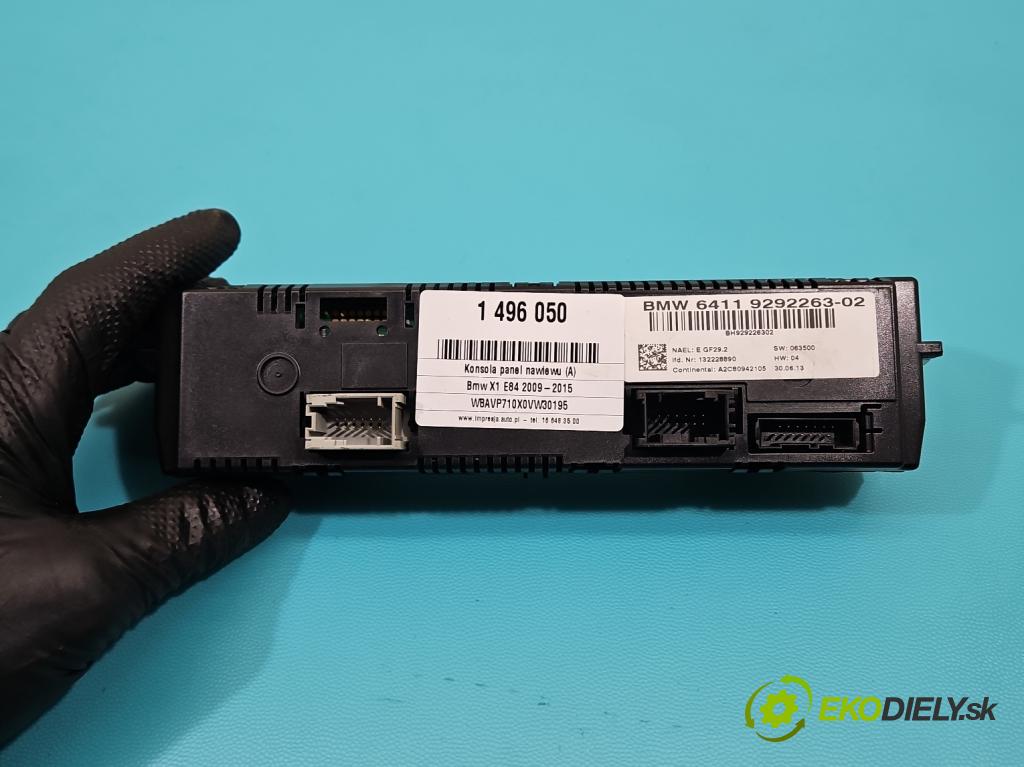 Bmw X1 E84 2009-2015 2.0d 143 HP automatic 105 kW 1995 cm3 5- panel kúrenia 9292263