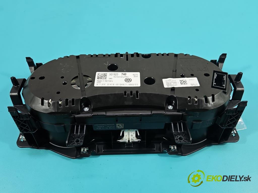 Vw Golf VII 2012-2020 1.4 TSI 122 hp manual 90 kW 1395 cm3 5- Přístrojová deska 5G1920740 (Přístrojová deska)