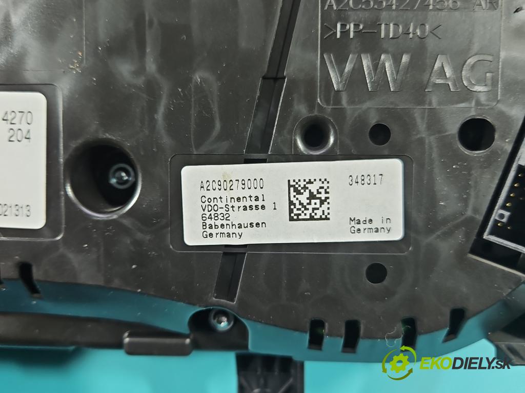 Vw Golf VII 2012-2020 1.4 TSI 122 hp manual 90 kW 1395 cm3 5- Přístrojová deska 5G1920740 (Přístrojová deska)