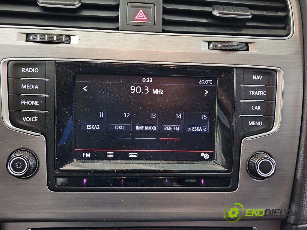 Vw Golf VII 2012-2020 1.4 TSI 122 HP manual 90 kW 1395 cm3 5- Radio originál 5G0919605D