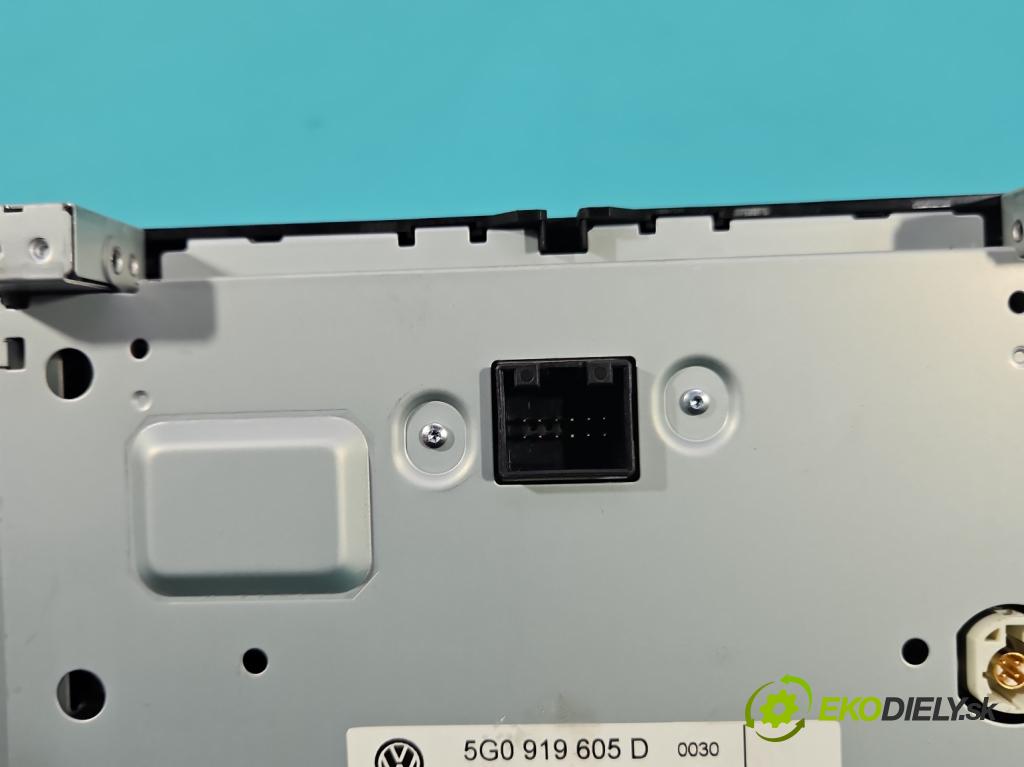 Vw Golf VII 2012-2020 1.4 TSI 122 HP manual 90 kW 1395 cm3 5- Radio originál 5G0919605D