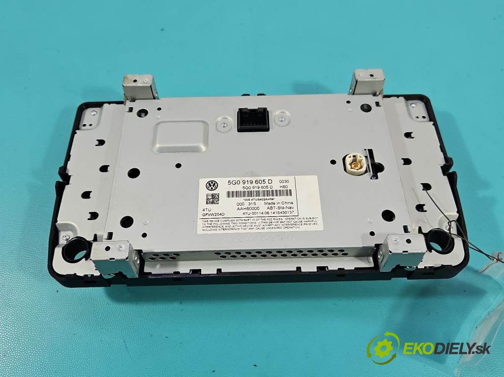 Vw Golf VII 2012-2020 1.4 TSI 122 HP manual 90 kW 1395 cm3 5- Radio originál 5G0919605D