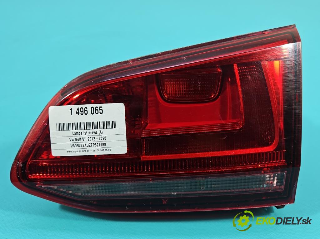 Vw Golf VII 2012-2020 1.4 TSI 122 hp manual 90 kW 1395 cm3 5- světlo zadní pravé 5G9945094D (Klika dveří ostatní)