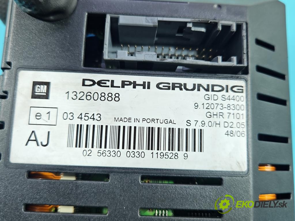 Opel Corsa D 2006-2014 1,3.0 cdti 90 HP manual 66 kW 1248 cm3 5- Zobrazit: 13260888 (Prístrojová doska)