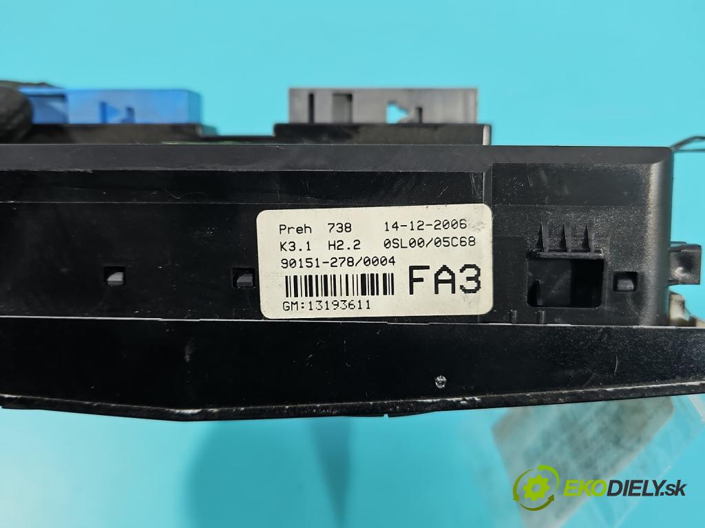 Opel Corsa D 2006-2014 1,3.0 cdti 90 HP manual 66 kW 1248 cm3 5- panel kúrenia 13193611