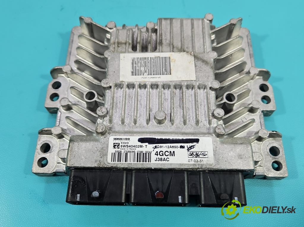 Ford Mondeo Mk4 2007-2014 2.0 tdci 131 HP automatic 96 kW 1997 cm3 5- riadiaca jednotka motora 6G91-12A650-EM