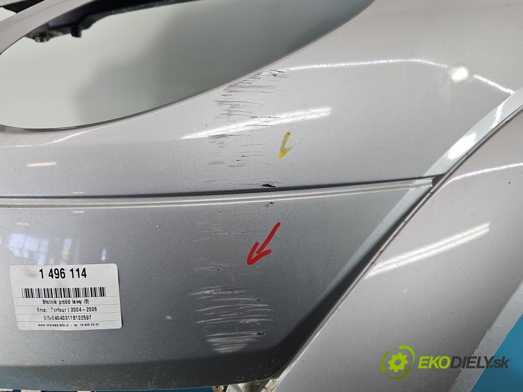 Smart Forfour I 2004-2006 1.3 16V 95 hp manual 70 kW 1332 cm3 5- blatnik přední levý  (Levý přední blatník)