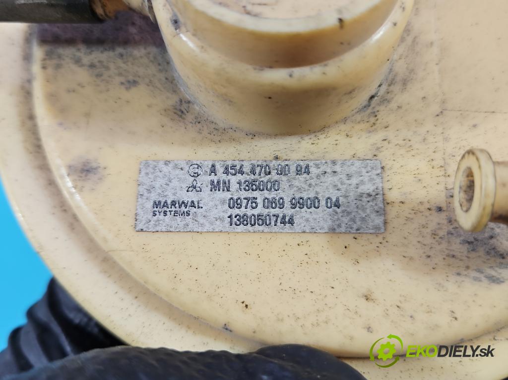 Smart Forfour I 2004-2006 1.3 16V 95 hp manual 70 kW 1332 cm3 5- čerpadlo paliva A4544700094