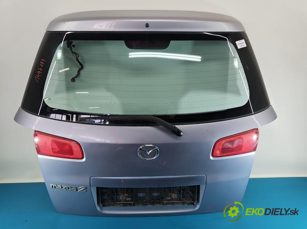 Mazda 2 I 2003-2007 1.2 16V 75 hp manual 55 kW 1242 cm3 5- zadní kufrové dveře  (Zadní kapota (kufr))