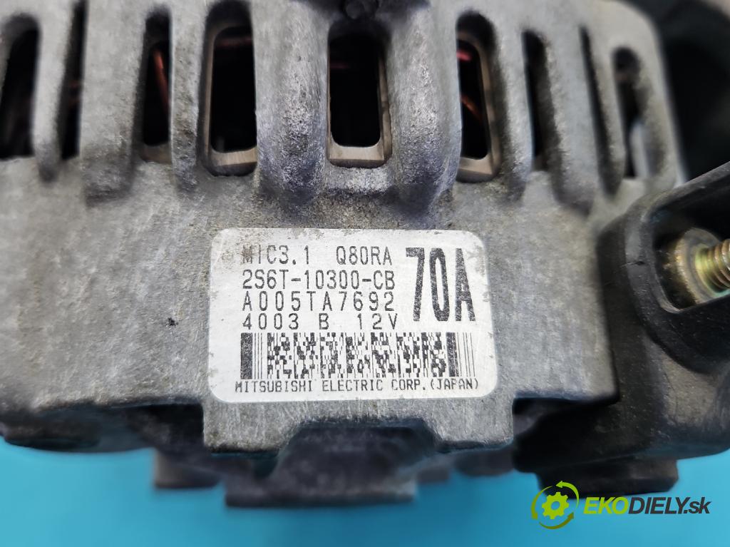 Mazda 2 I 2003-2007 1.2 16V 75 HP manual 55 kW 1242 cm3 5- Alternator A005TA7692 (Alternátor)