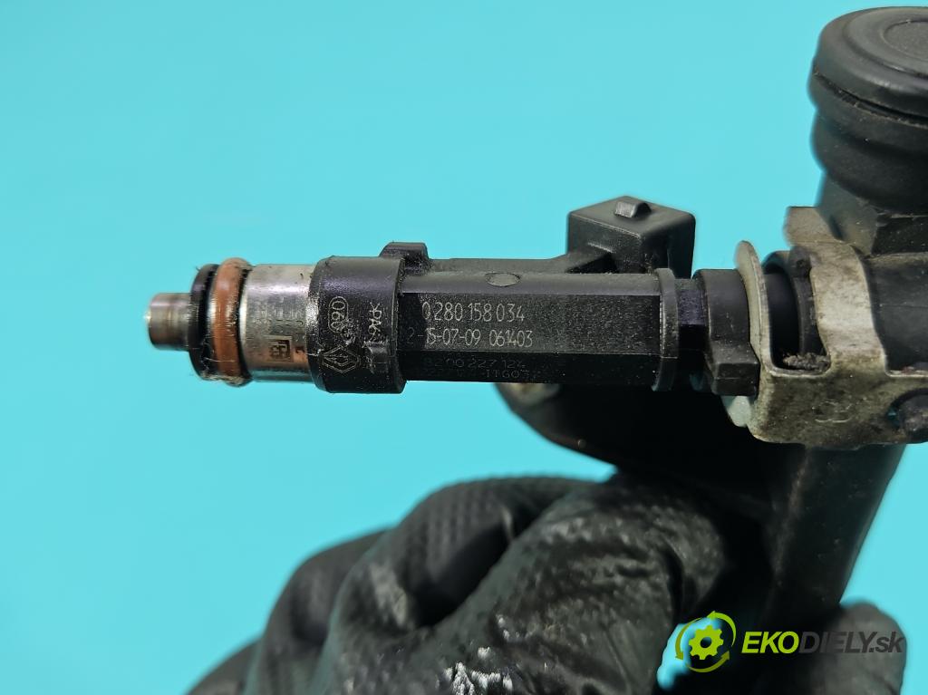 Dacia Logan I 2005-2014 1.4 8V 72 HP manual 53 kW 1390 cm3 4- vstrek 0280158034 (Vstrekovač paliva)