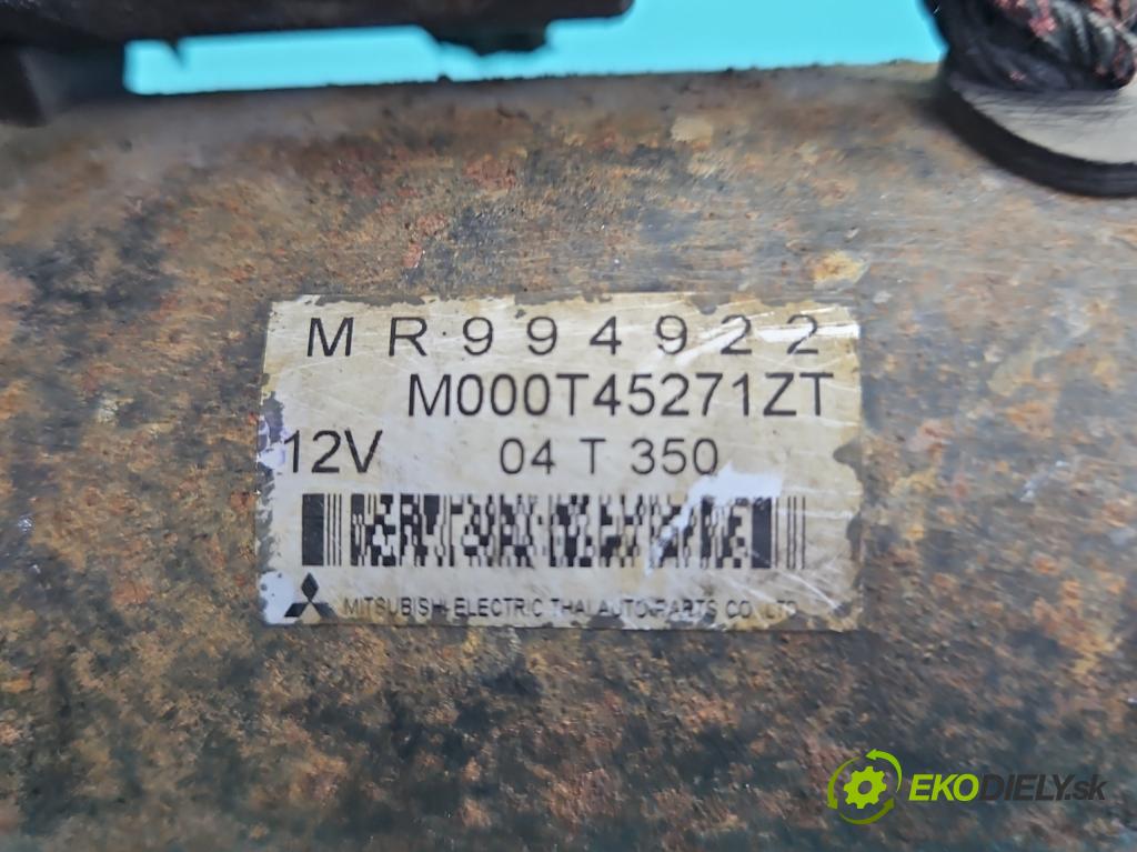 Smart Forfour I 2004-2006 1.3 16V 95 HP manual 70 kW 1332 cm3 5- štartér M000T45271ZT (Štartér)