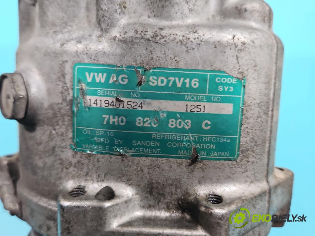 Seat Alhambra I 1996-2010 1.9 tdi 116 hp manual 85 kW 1896 cm3 5- Kompresor: klíma 7H0820803C (Kompresor klimatizace)