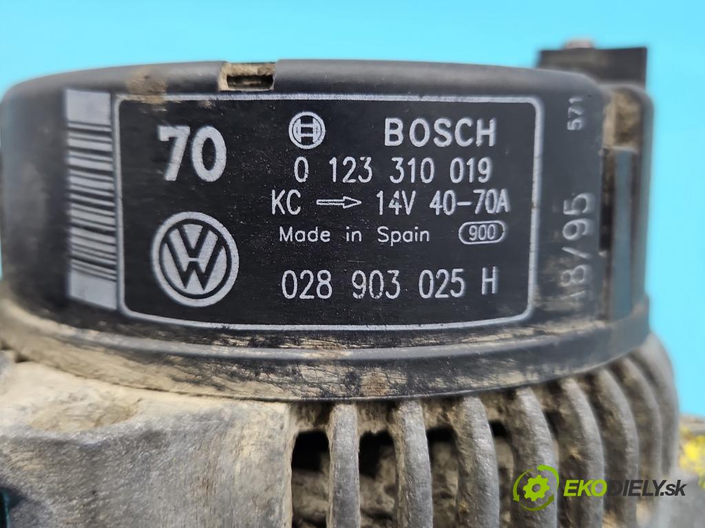 Audi 80 B4 1991-1994 1.9 tdi 90 HP manual 66 kW 1896 cm3 4- Alternator 028903025H (Alternátor)