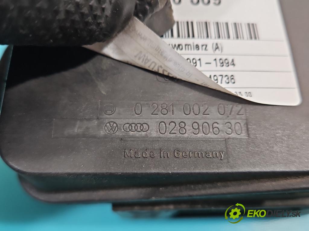Audi 80 B4 1991-1994 1.9 tdi 90 HP manual 66 kW 1896 cm3 4- průtokoměr: 0281002072 (Váha vzduchu)