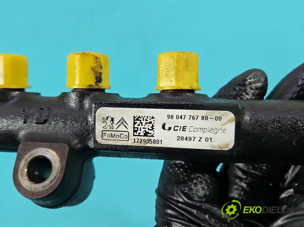 Ford Transit Connect II MK2 2012-2022 1.5 tdci 120 HP manual 88,2 kW 1499 cm3 5- lišta vstrekovacia 9804776780 (Vstrekovacia lišta)