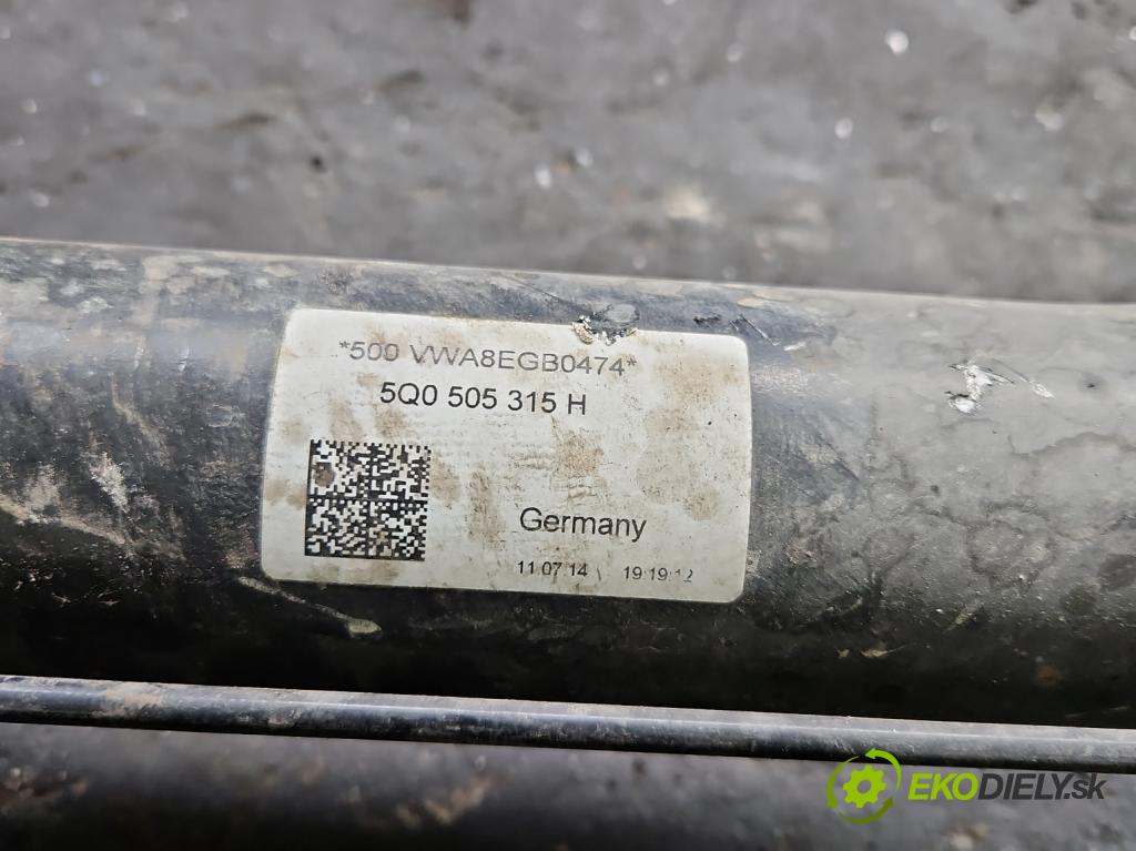 Vw Golf VII 2012-2020 1.4 TSI 122 hp manual 90 kW 1395 cm3 5- zadní výztuha 5Q0505315H (Zadní výztuha)
